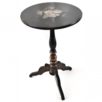 Vroeg 19e eeuwse beschilderde tilt-top tafel
