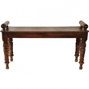 Eikenhouten bedbankje uit de 19e eeuw