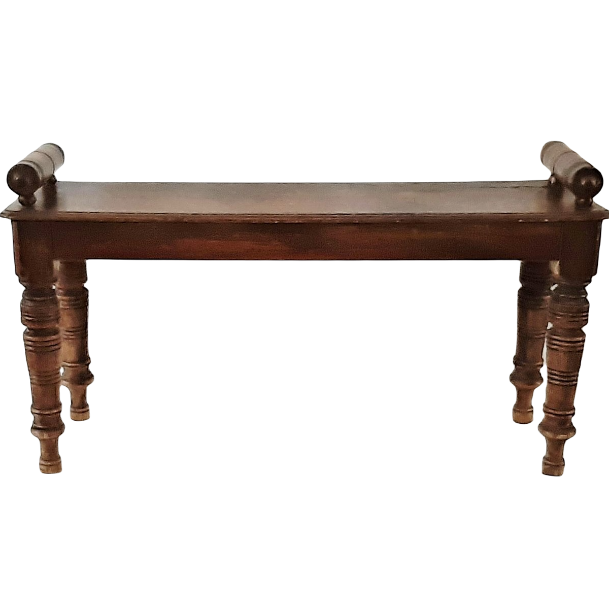 Eikenhouten bedbankje uit de 19e eeuw