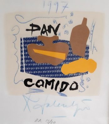 Pan Comido, lithografie van Kees Salentijn