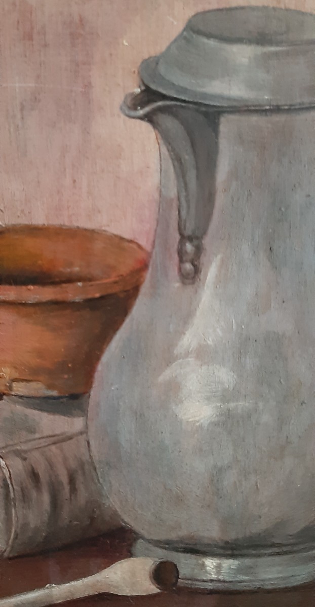 Stilleven met tinnen kan - Afbeelding 4